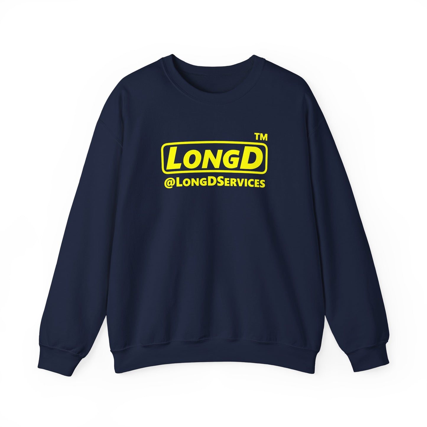 LongD reverse Tag logo crewneck sweatshirt