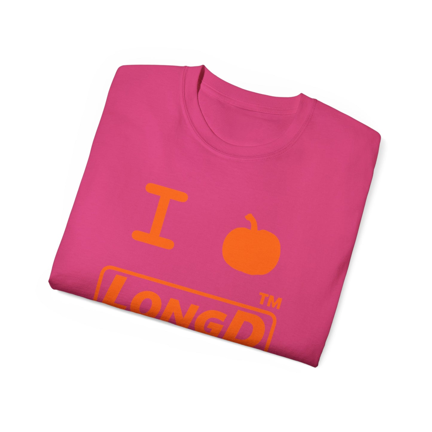I Pumpkin LongD® Logo Cotton Tee positive orange basic Hyde Park logo