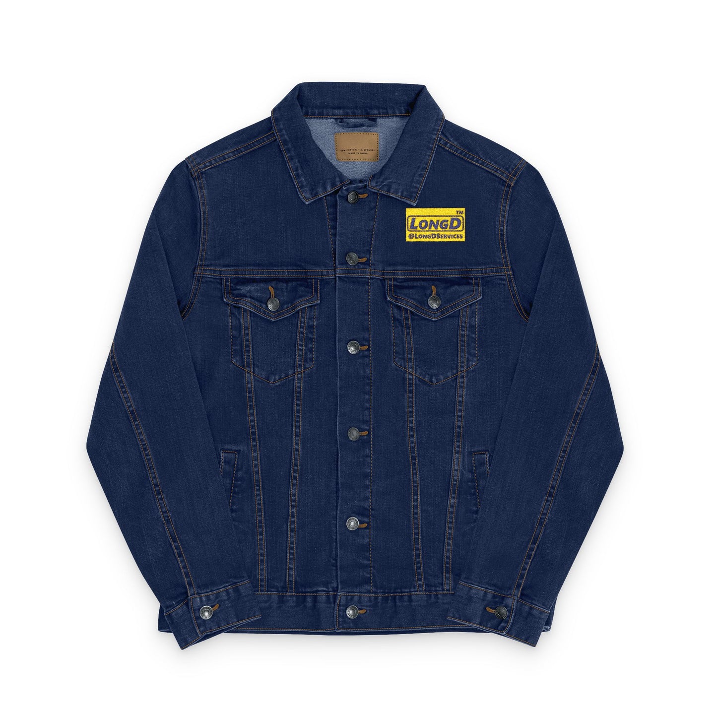 Embroidered Unisex Denim Jacket Official Logo