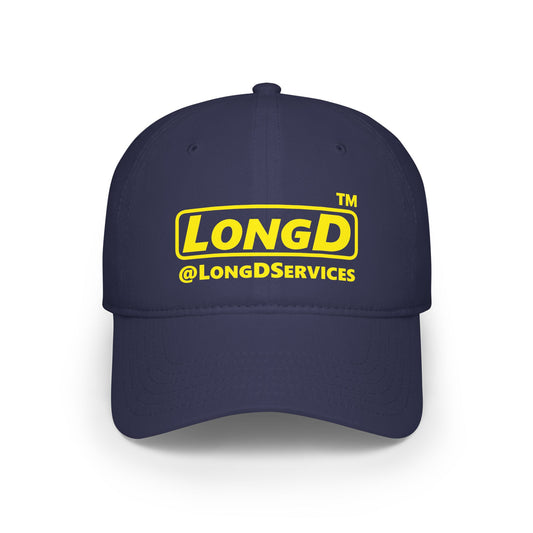 LongD Logo 100% Cotton Velcro Baseball Cap (Positive Tag)