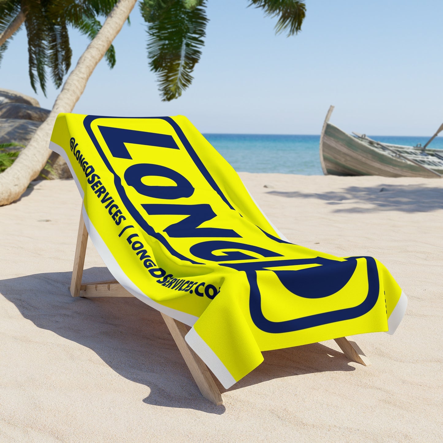 LongD Logo Beach Towel