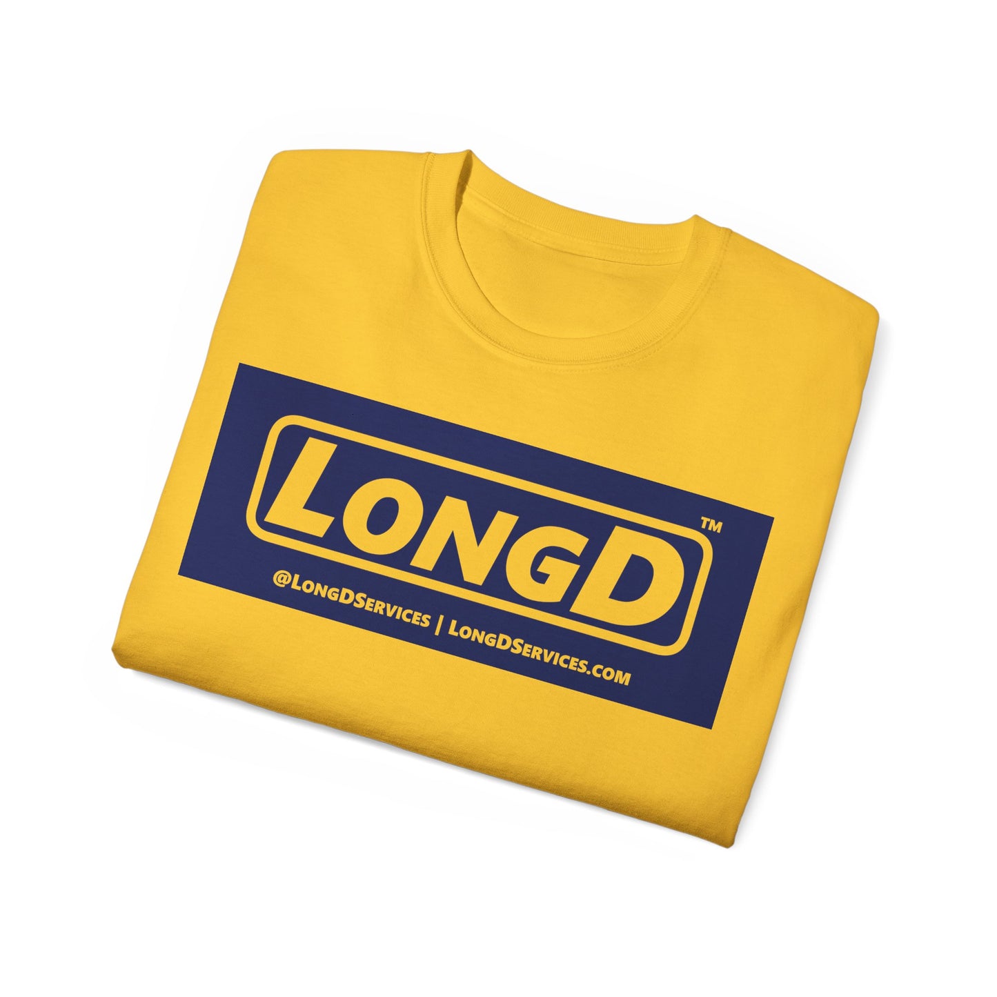 LongD Negative Logo Cotton Tee