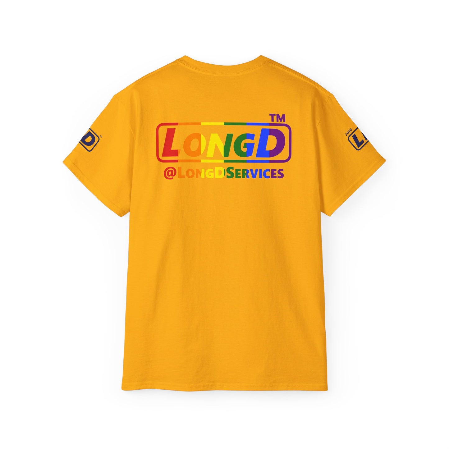I Luv LongD official Chicago 4-print logo cotton tee (Pride colors)