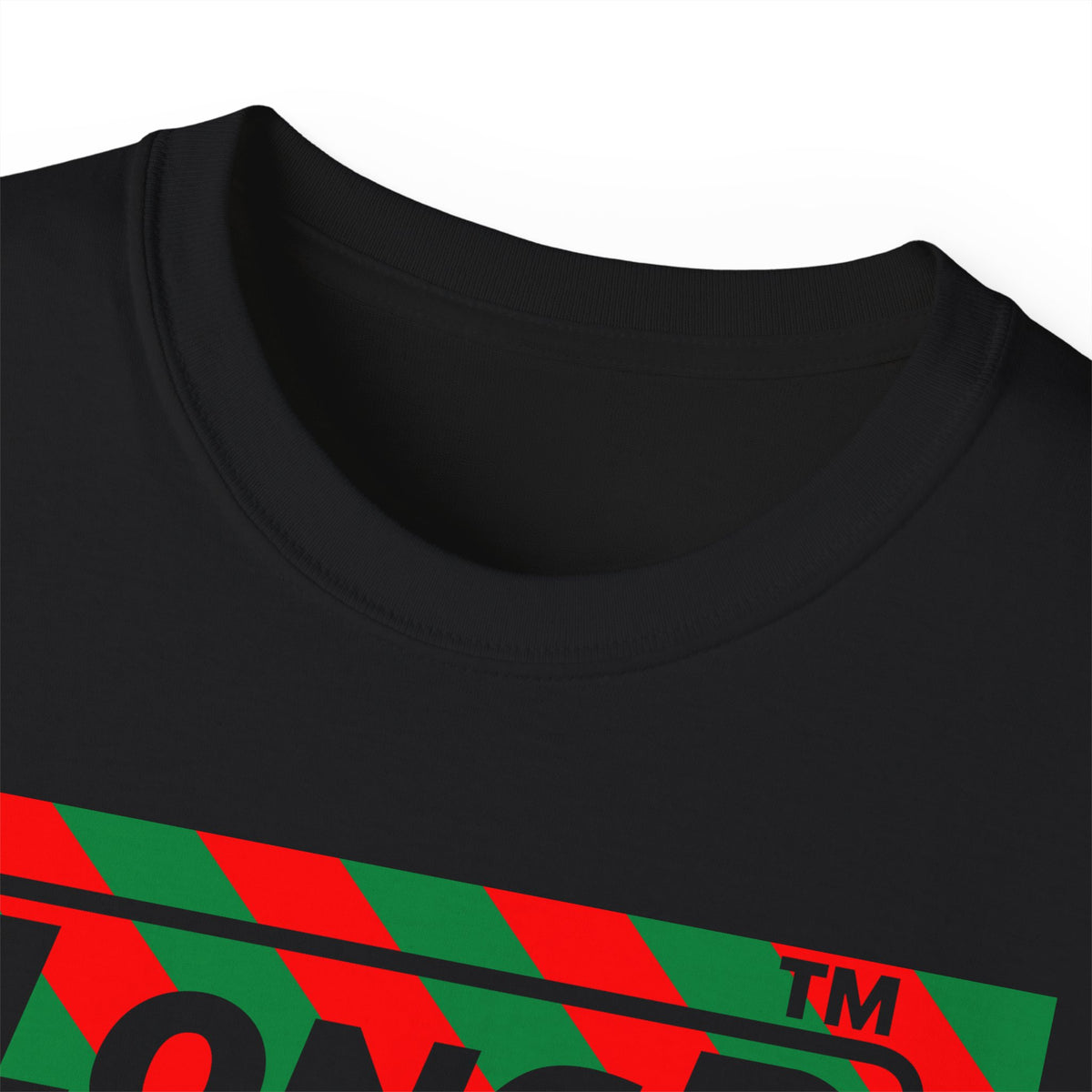 LongD Chicago negative 12-striped logo (Xmas colors) cotton tee