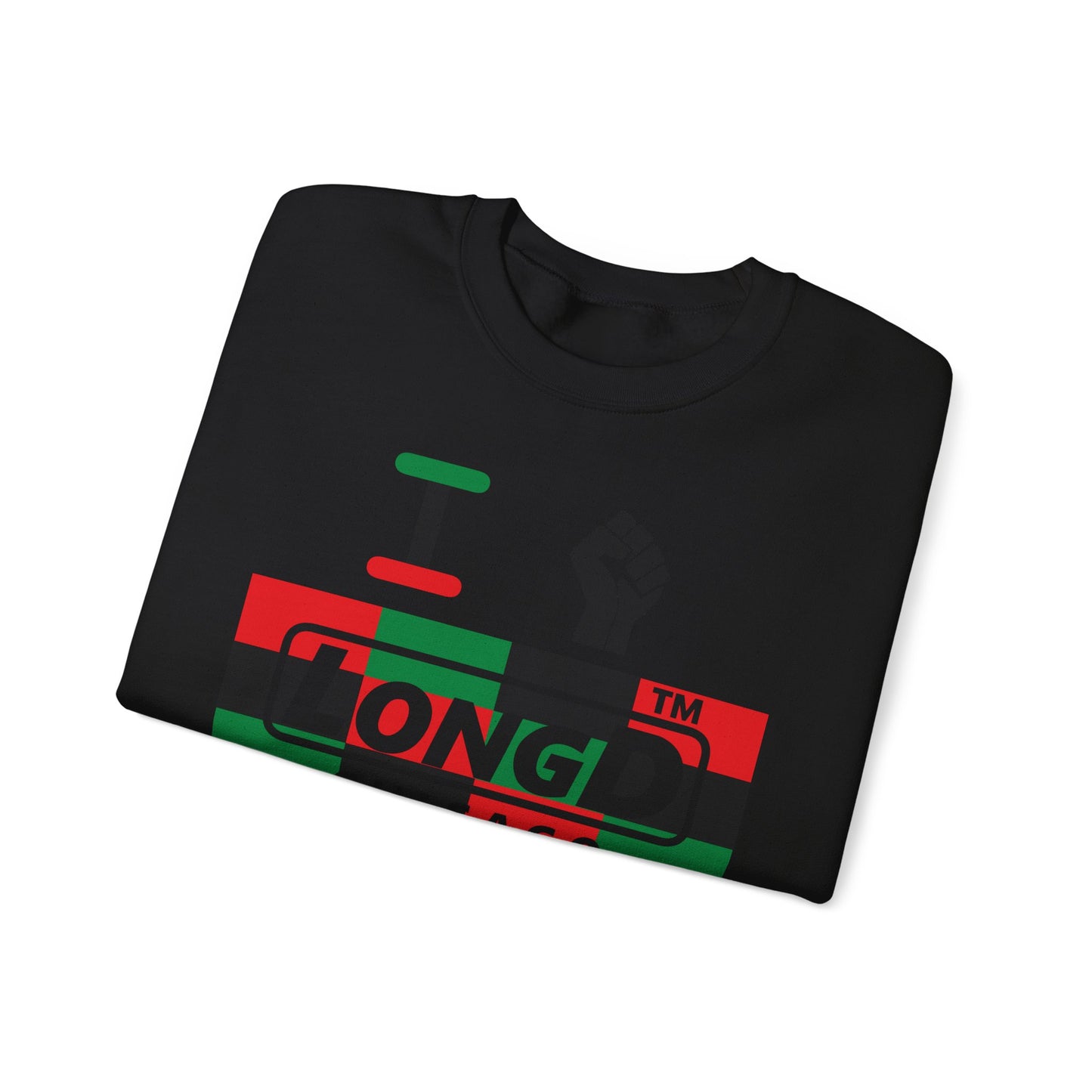 I fist LongD negative 3x4 Chicago logo crewneck sweatshirt