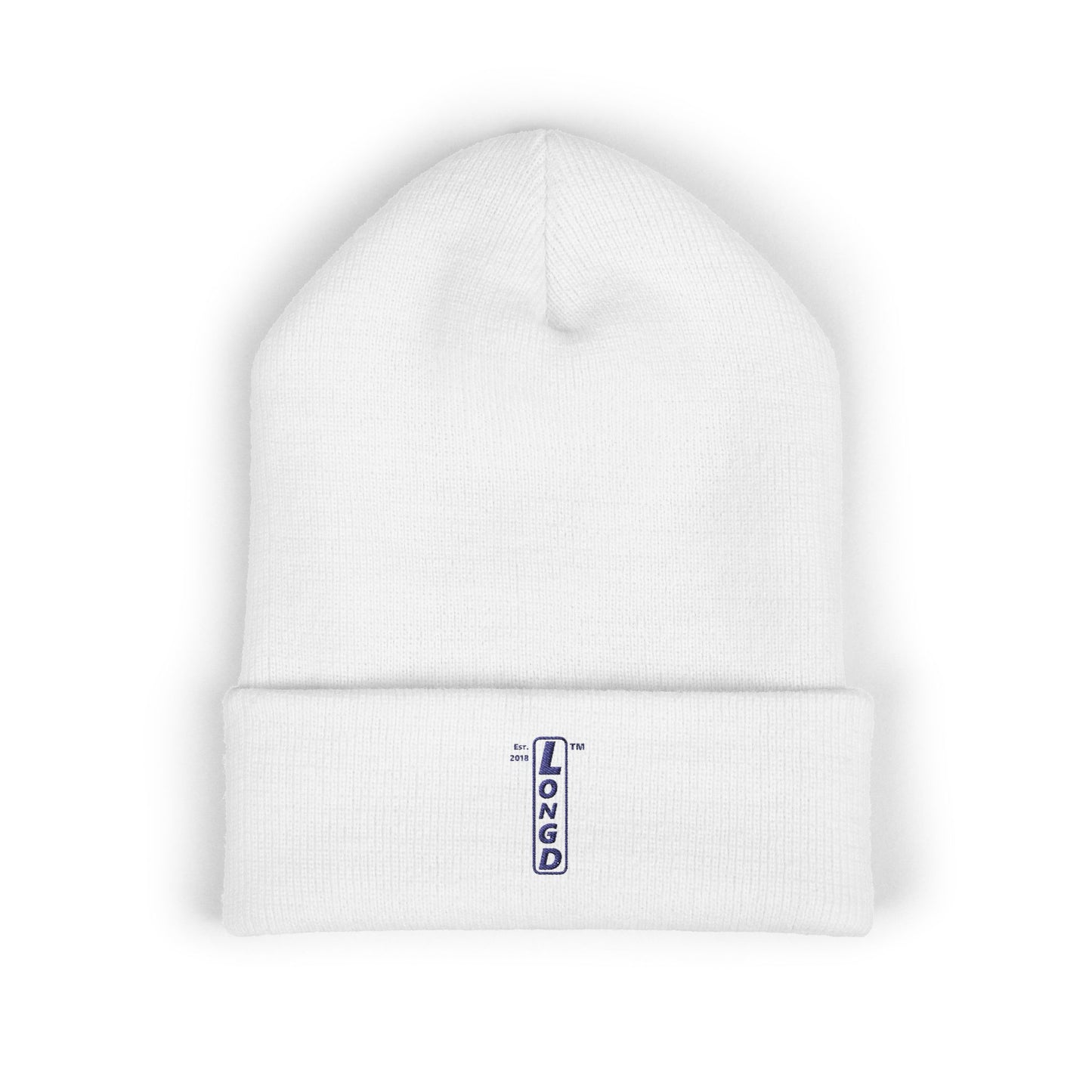 Embroidered Classic Cuffed Beanie basic official logo upright