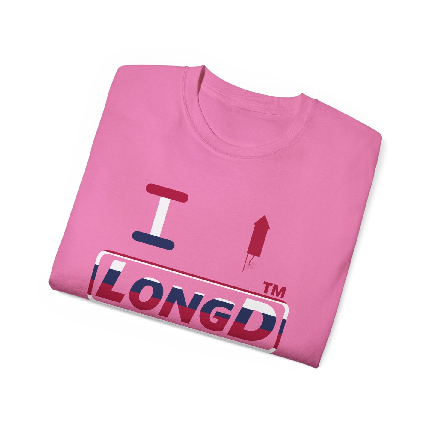 I firecracker LongD positive horizontal 6-striped Chicago logo cotton tee