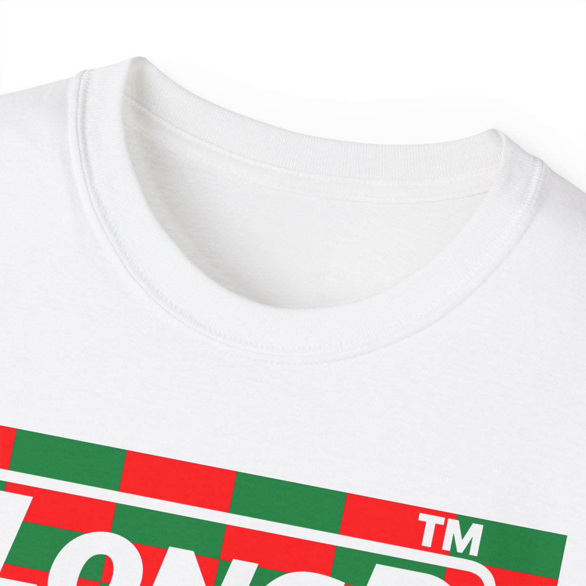 LongD Chicago negative tiled logo (Xmas colors) cotton tee