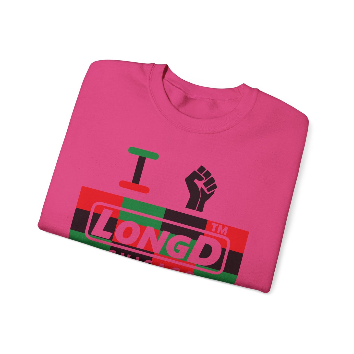 I fist LongD negative 3x4 Chicago logo crewneck sweatshirt