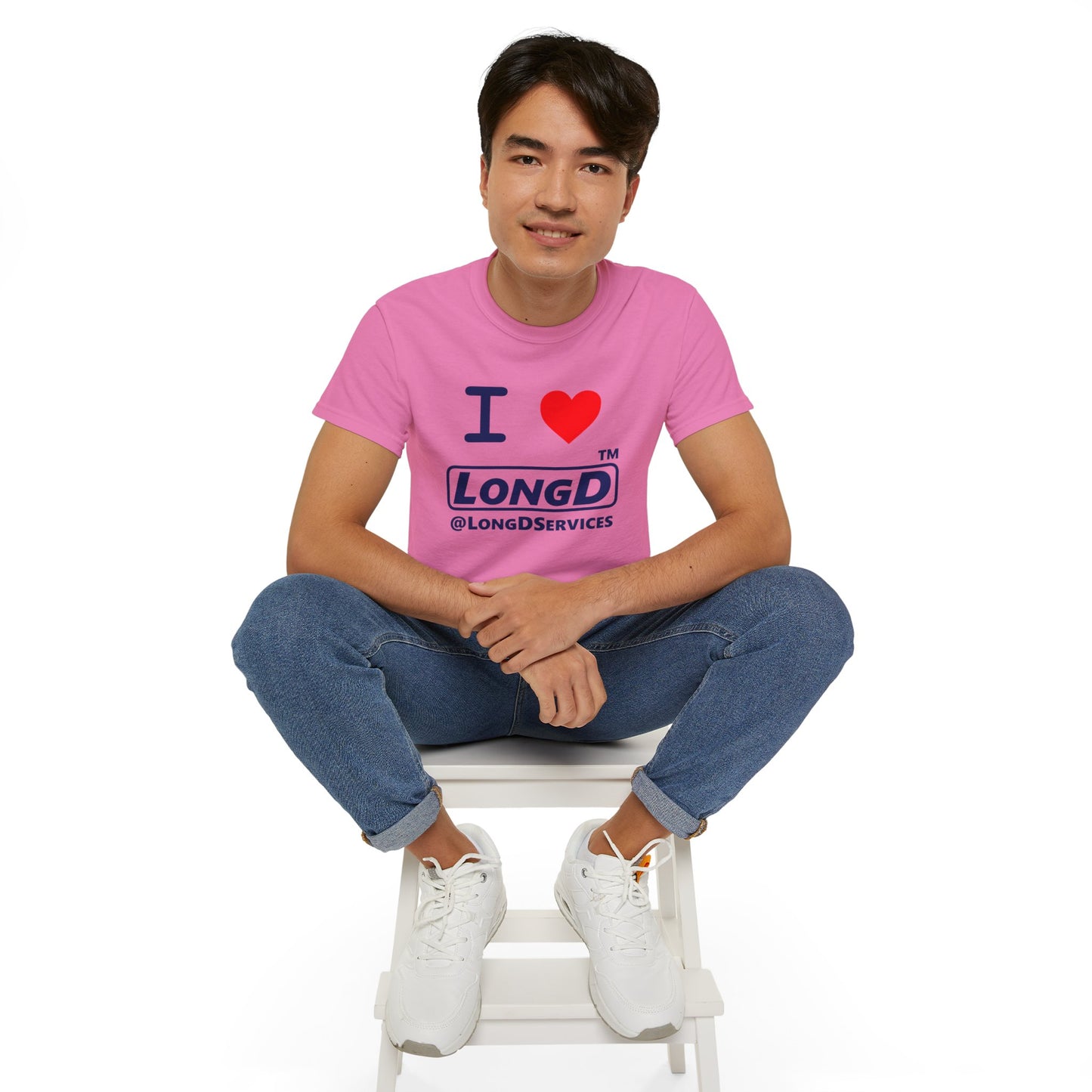 I Luv LongD® Logo Cotton Tee positive official basic logo