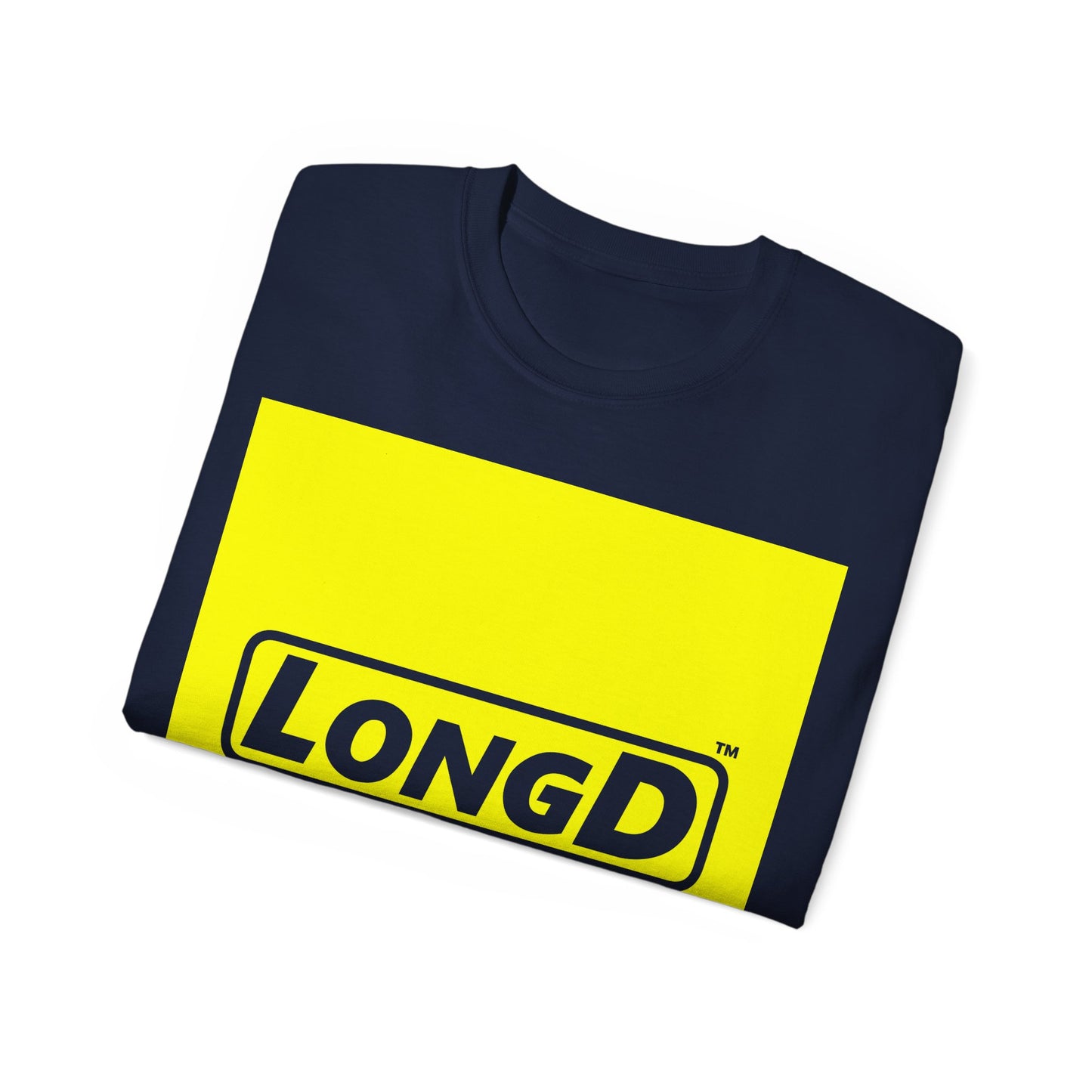 LongD Reverse Negative Logo Cotton Tee (Square)