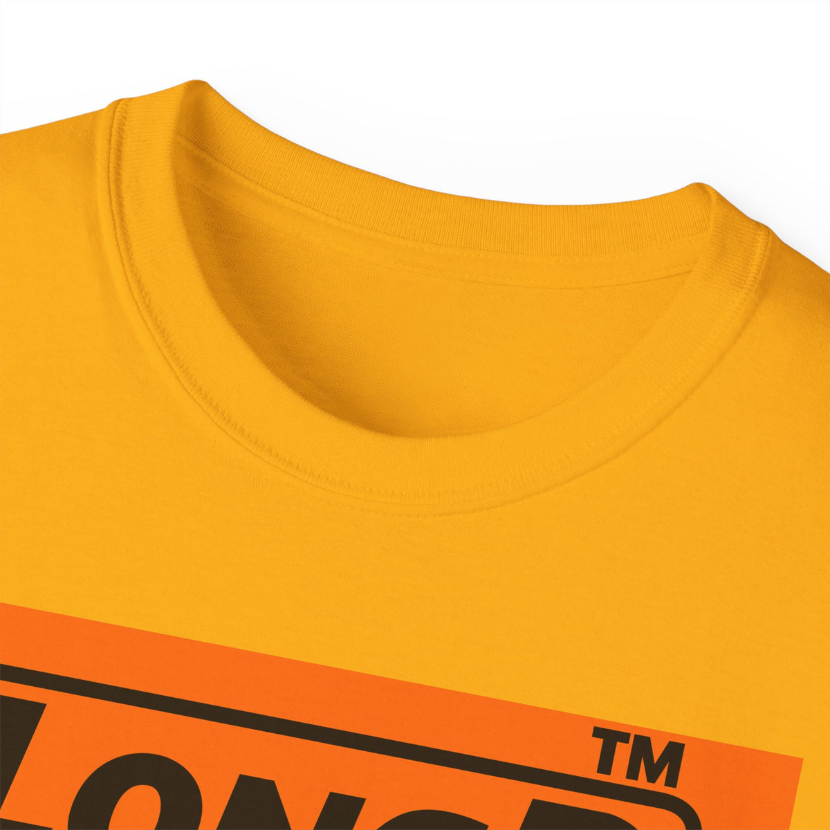 LongD Hyde Park logo Black (000000) on orange (FE7518) (Halloween colors) cotton tee