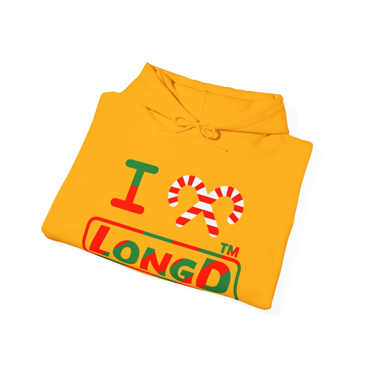 I candy cane LongD Chicago positive pixel-weighted 6-striped logo hoodie