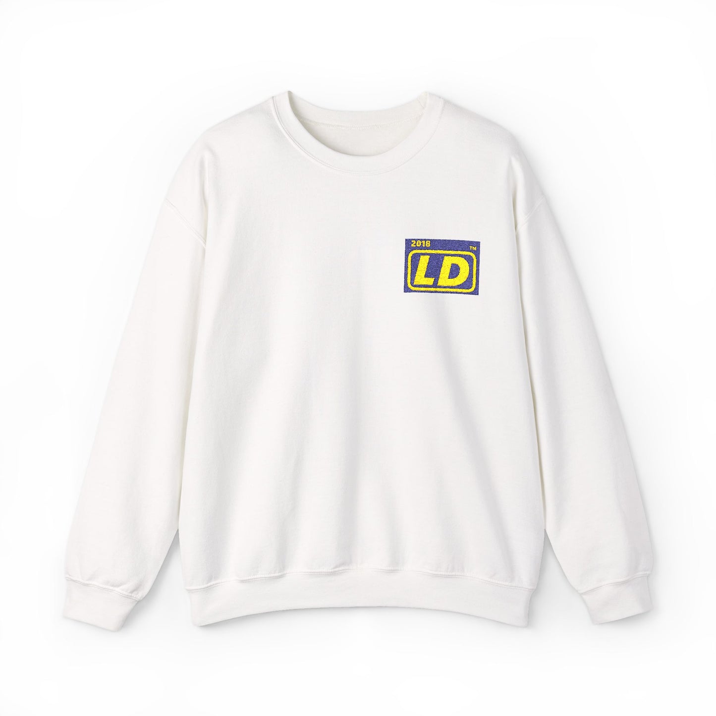 Embroidered Unisex Heavy Blend™ Crewneck Sweatshirt reverse logo initials