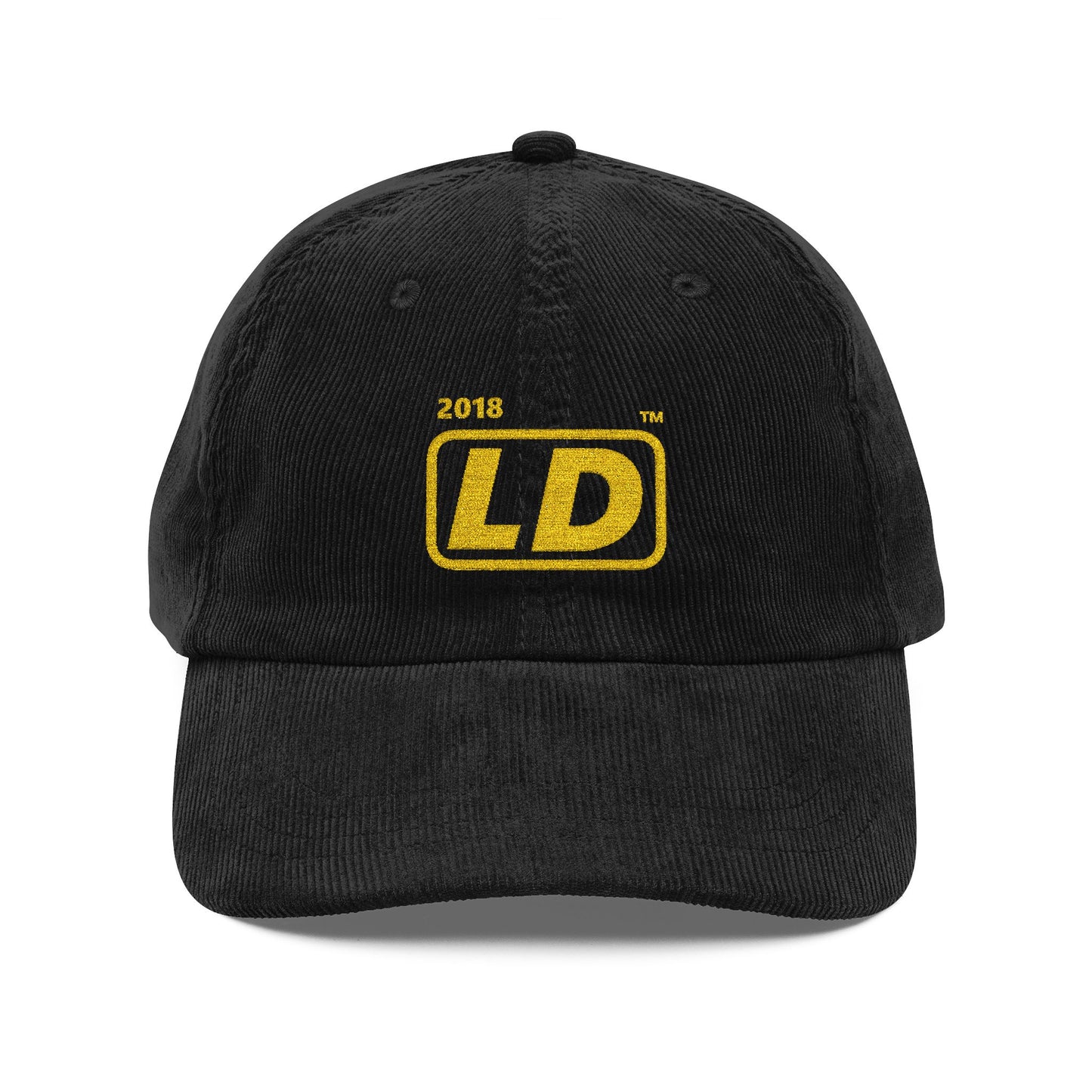 Embroidered Corduroy Cap reverse basic logo initials
