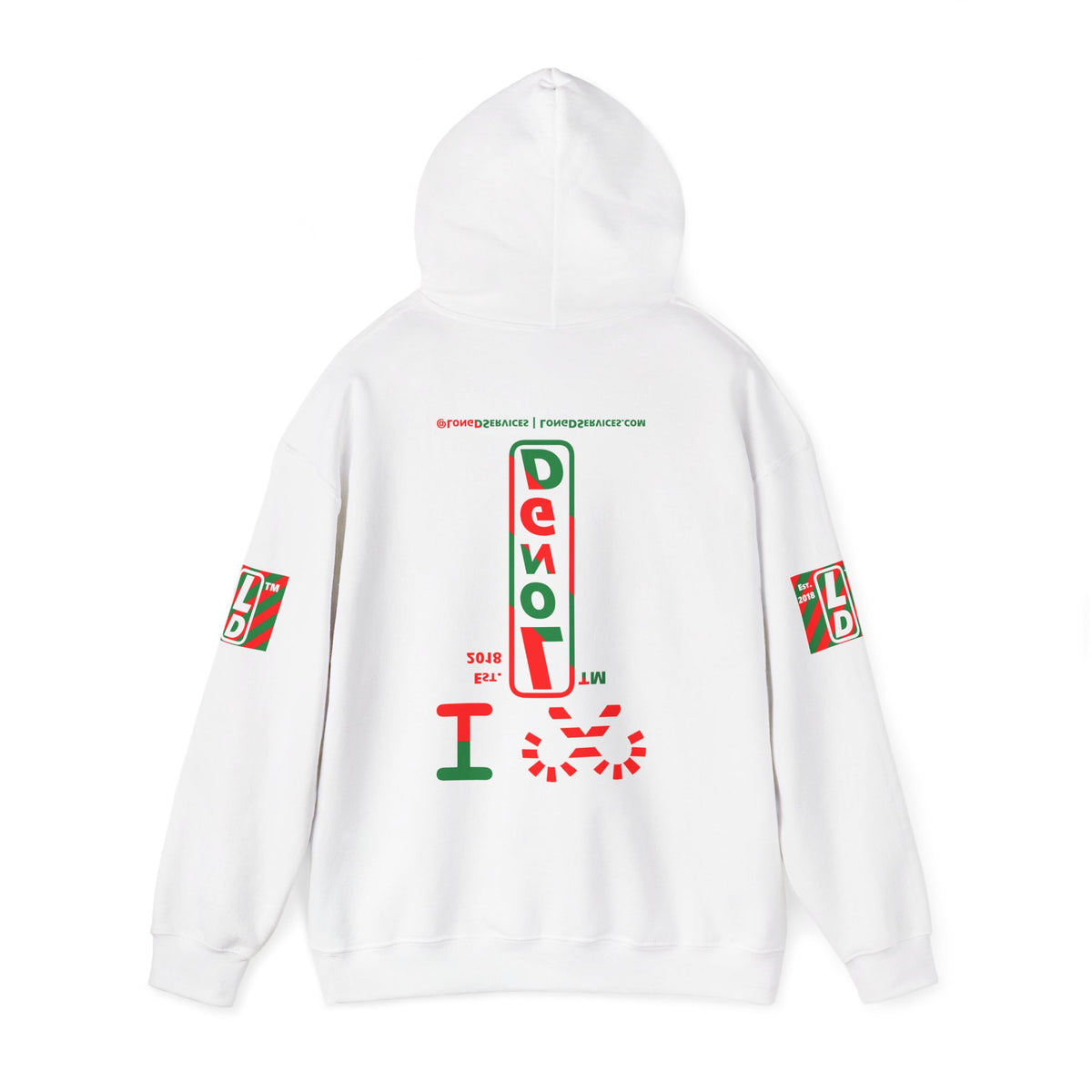 I candy cane LongD Tag-domain positive upright pixel-weighted 4-striped 4-print logo hoodie