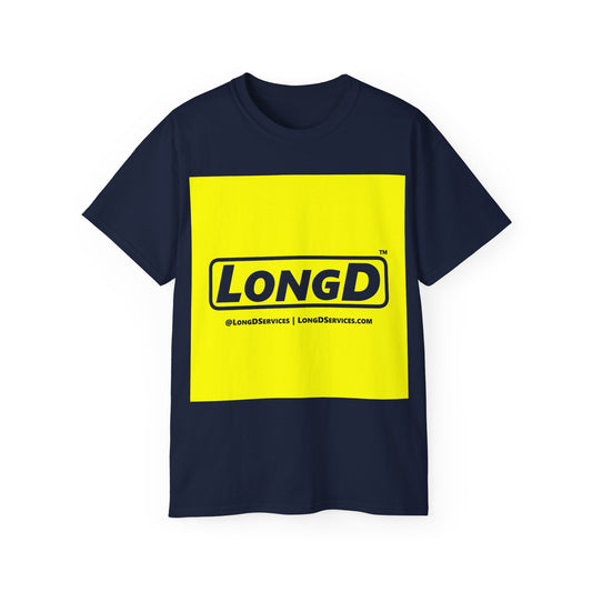 LongD Reverse Negative Logo Cotton Tee (Square)