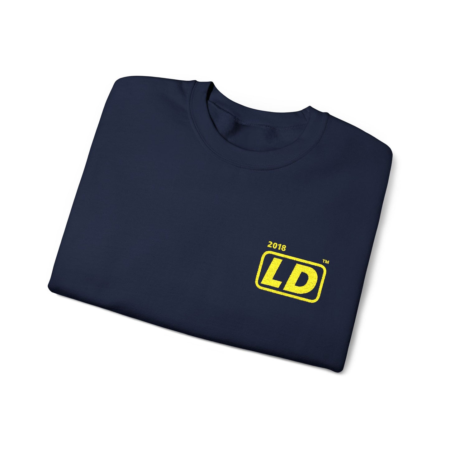 Embroidered Unisex Heavy Blend™ Crewneck Sweatshirt reverse basic logo initials