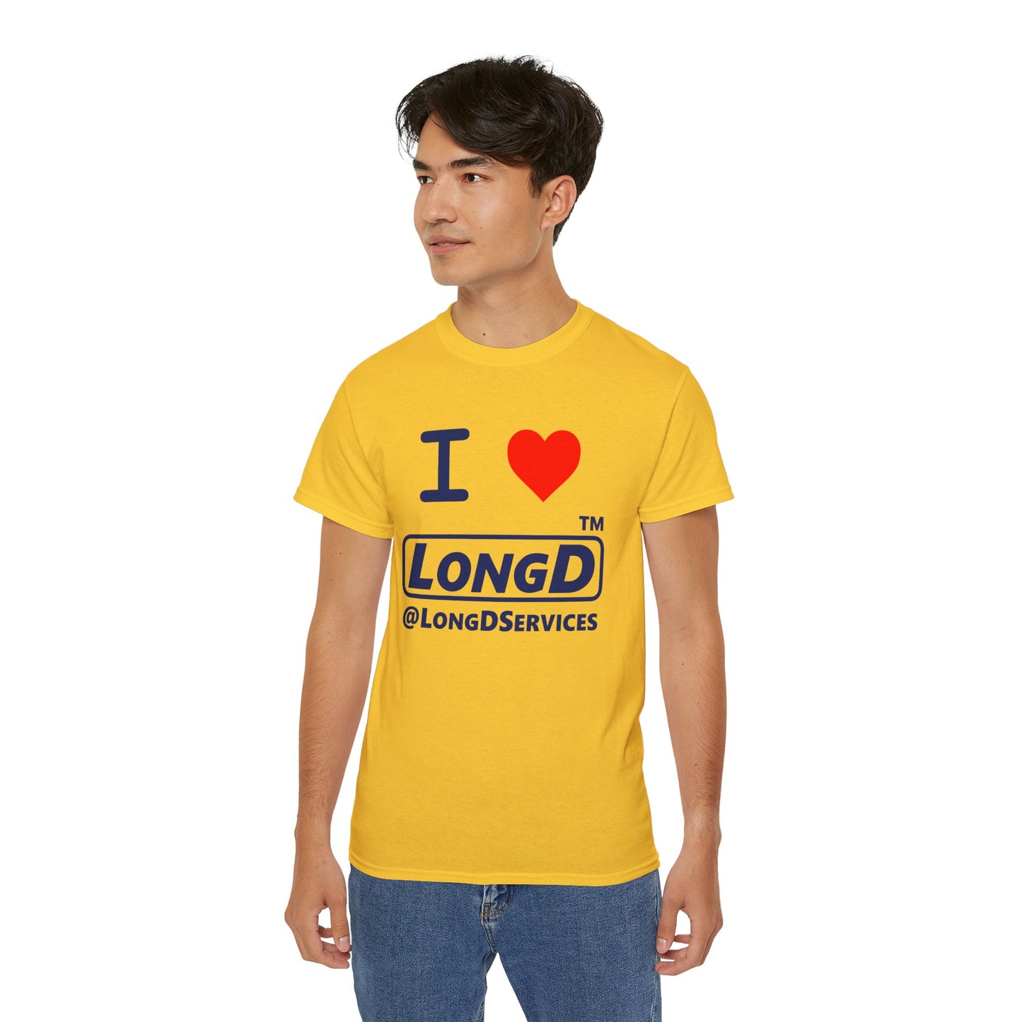 I Luv LongD® Logo Cotton Tee positive official basic logo