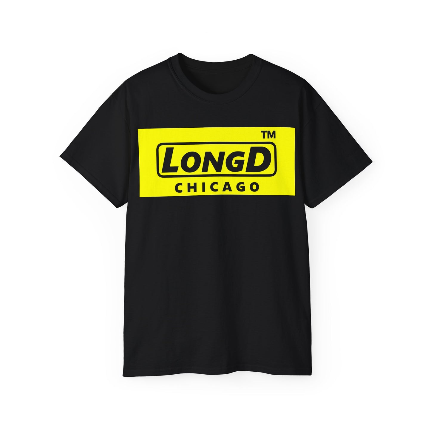LongD® Logo Cotton Tee negative reverse basic Chicago logo