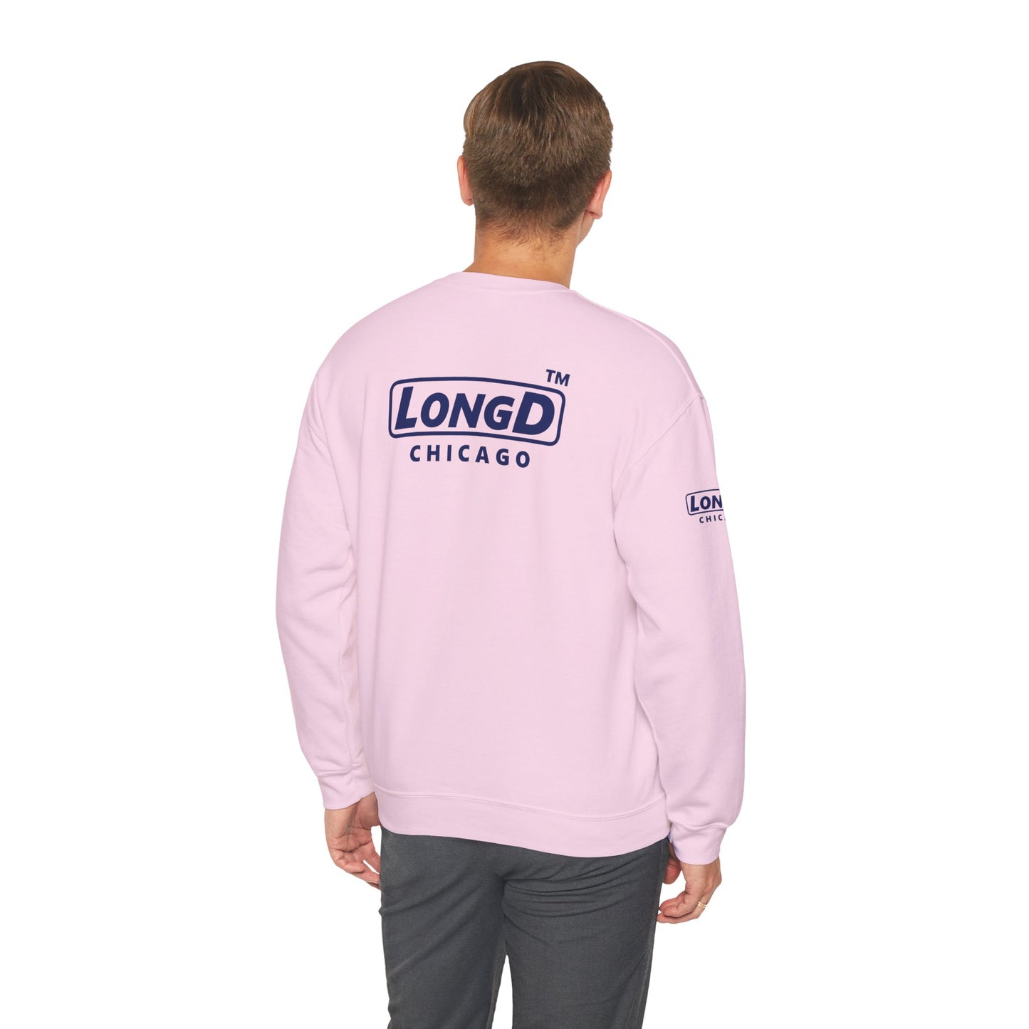 LongD official 4-print Tag logo crewneck sweatshirt