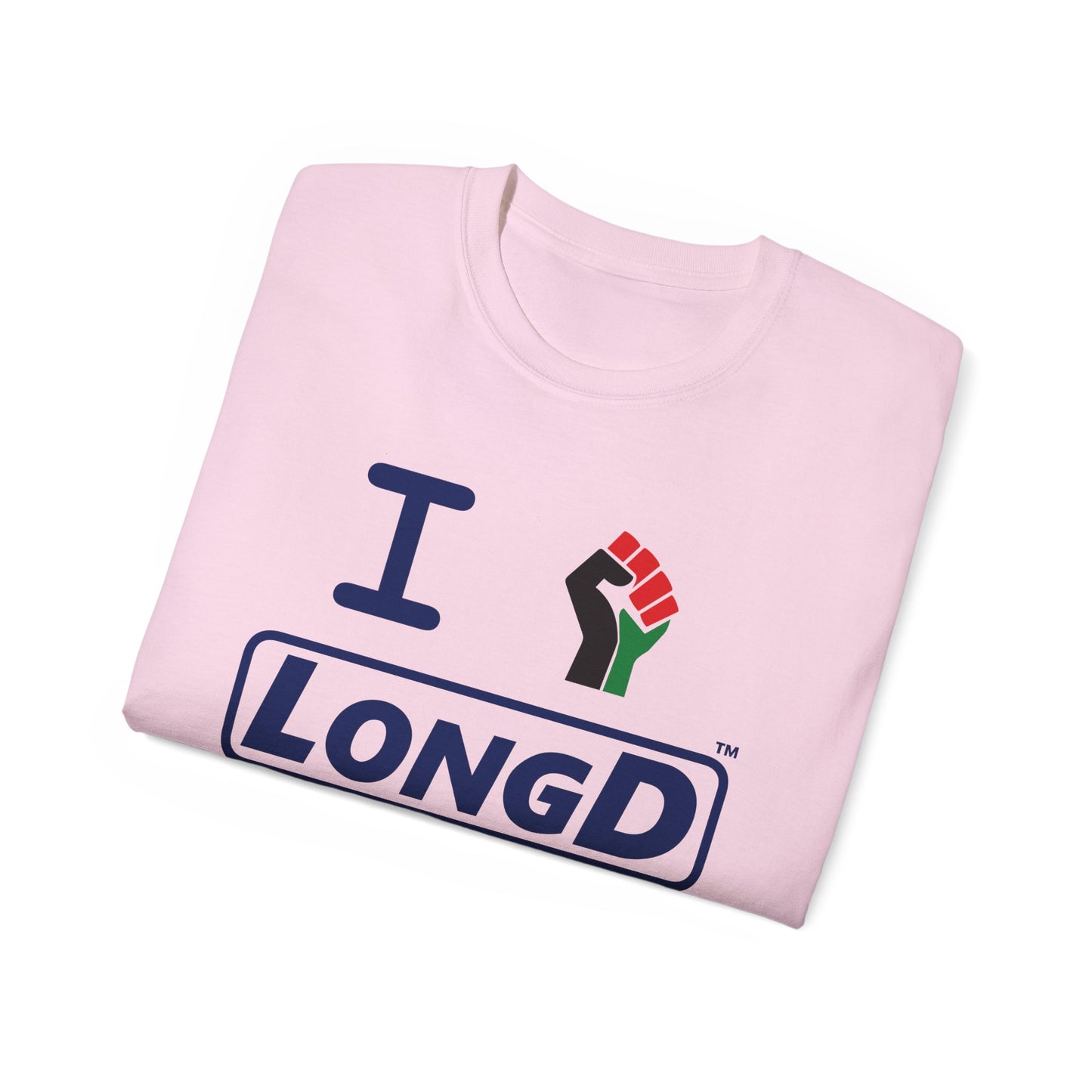 I Fist LongD® Official Logo Cotton Tee Juneteenth multicolored fist