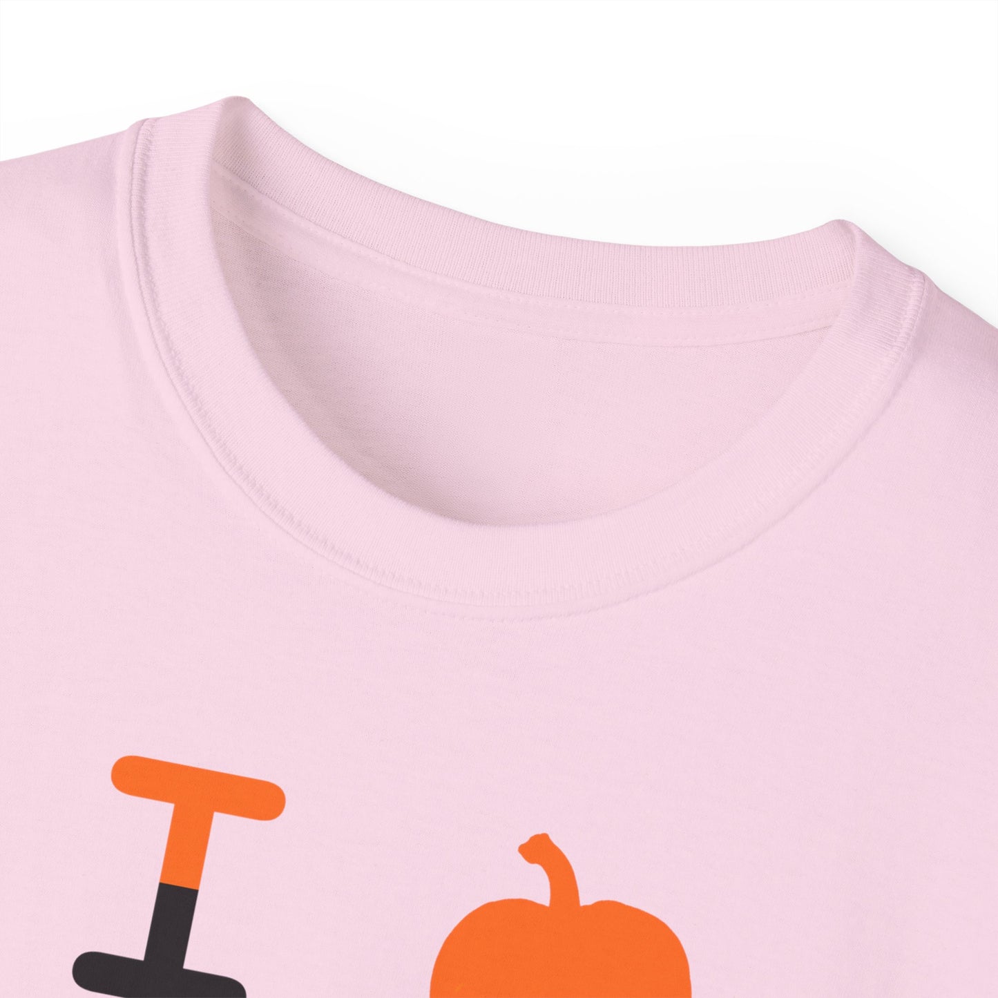 I pumpkin LongD Tag negative upright downward chevron 4-print logo cotton tee