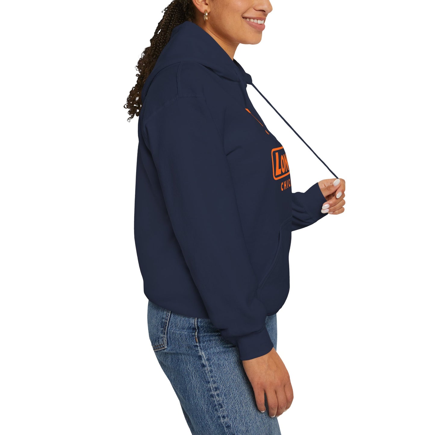 I Pumpkin LongD® Logo Hoodie orange basic Chicago logo