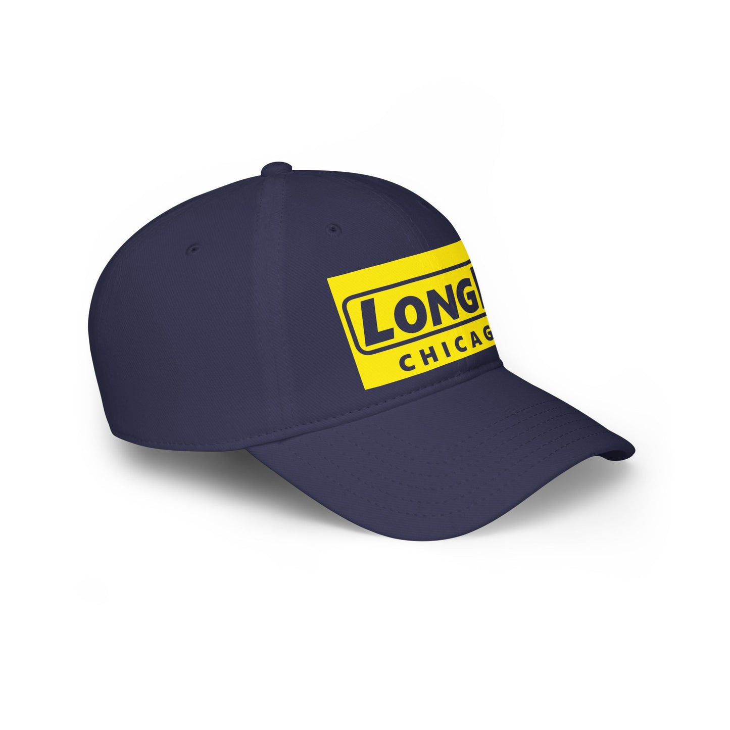 LongD Logo 100% Cotton Velcro Baseball Cap (Negative Chicago)