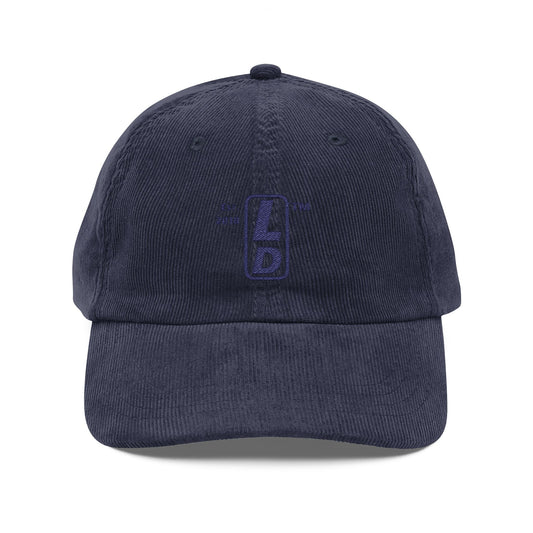 Embroidered Corduroy Cap basic official logo upright initials
