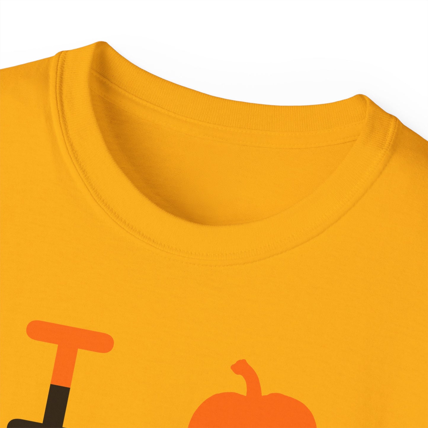 I pumpkin LongD Hyde Park negative stylized argyle 4-print logo cotton tee