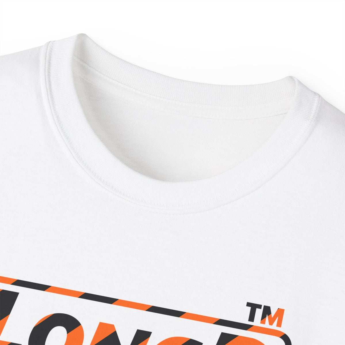 LongD Hyde Park positive 12-striped 4-print logo (Halloween colors) cotton tee