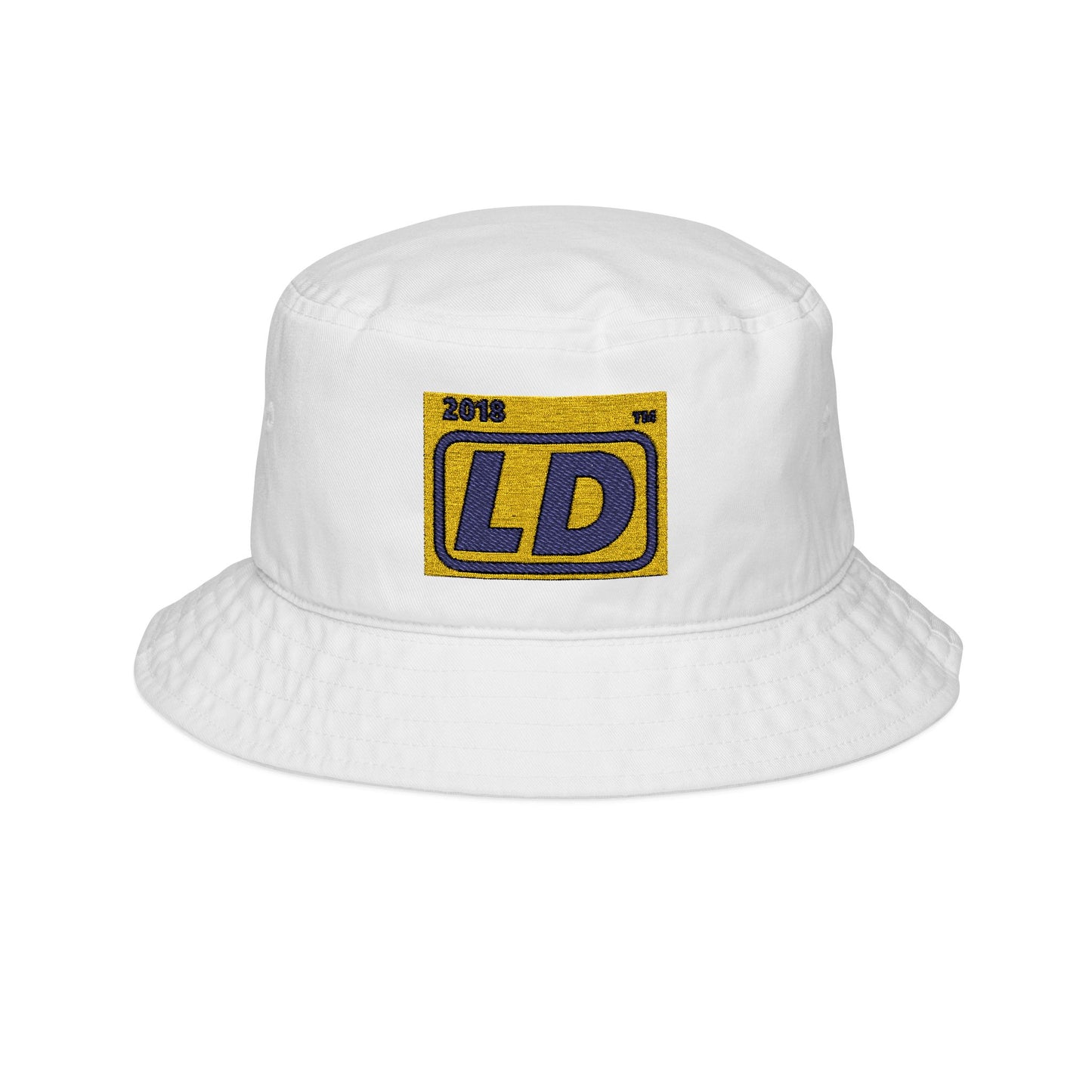 Embroidered official logo initials bucket hat