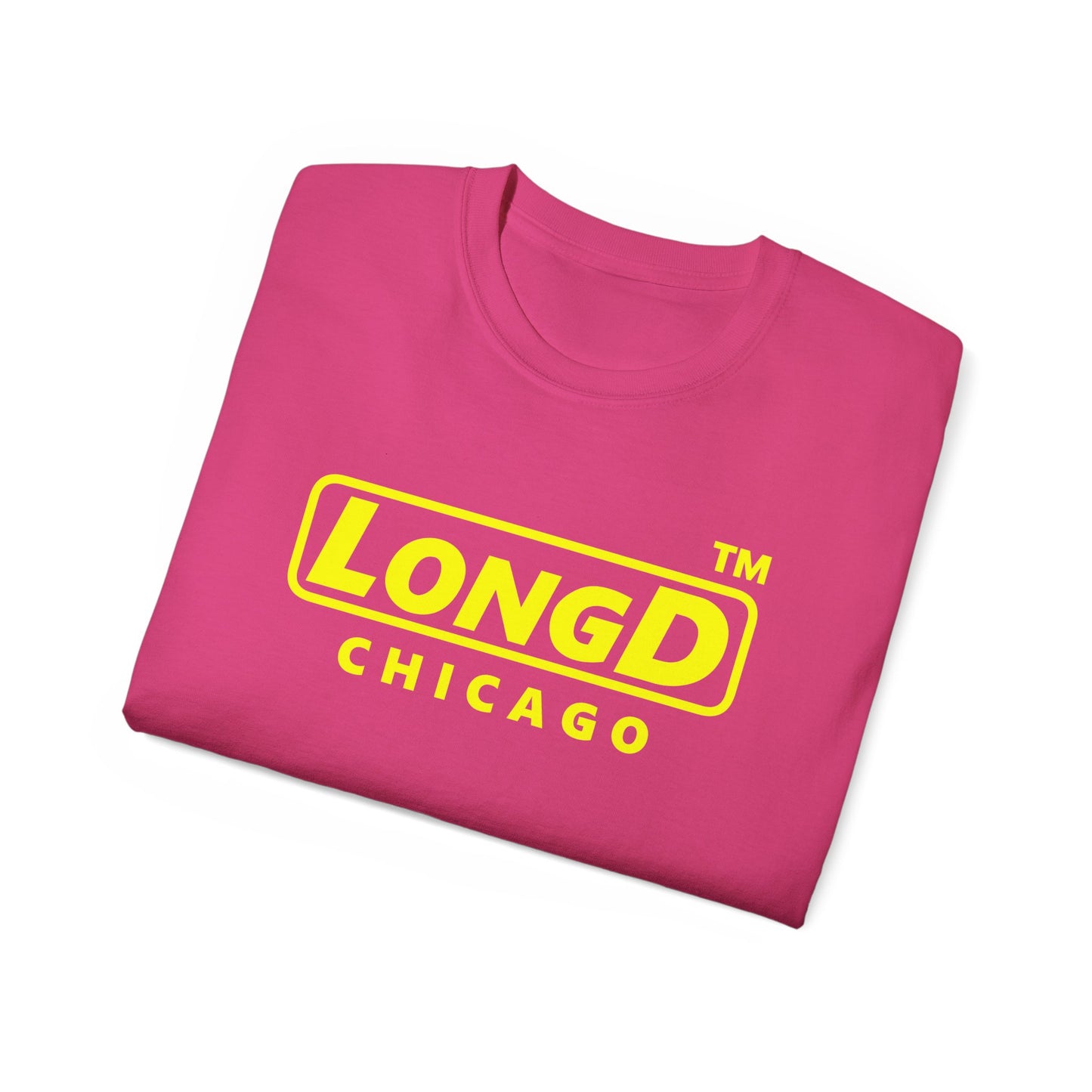LongD® Logo Cotton Tee positive reverse basic Chicago logo