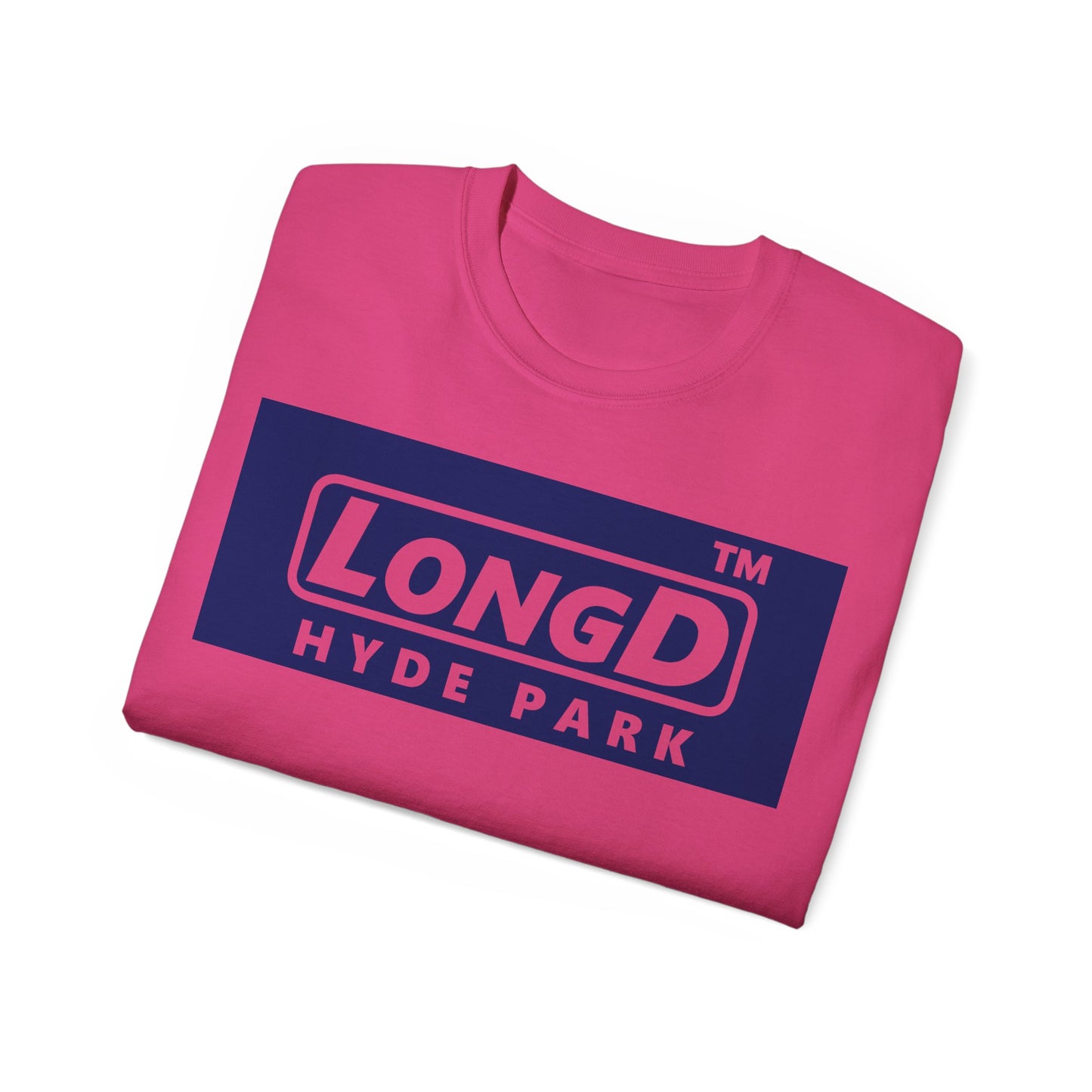 LongD® Logo Cotton Tee negative official basic Hyde Park logo