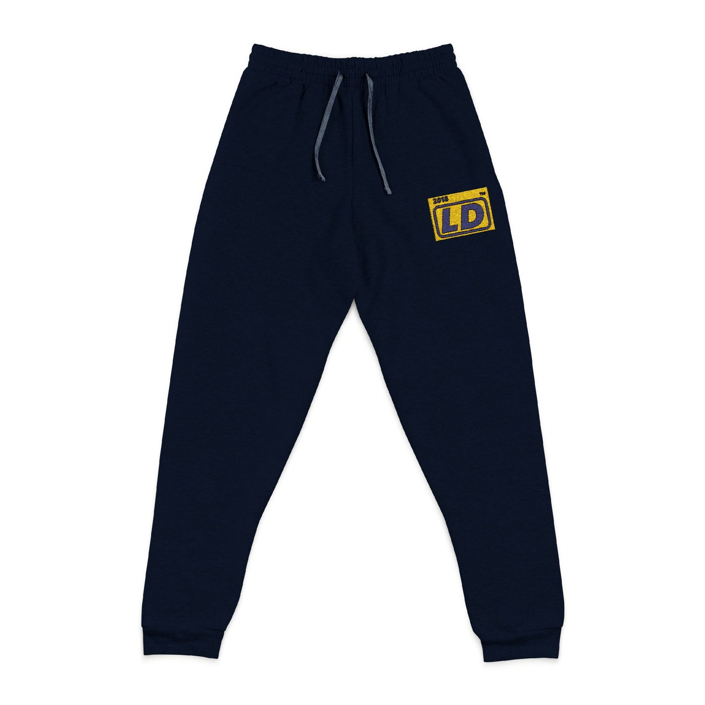Embroidered unisex joggers official logo initials