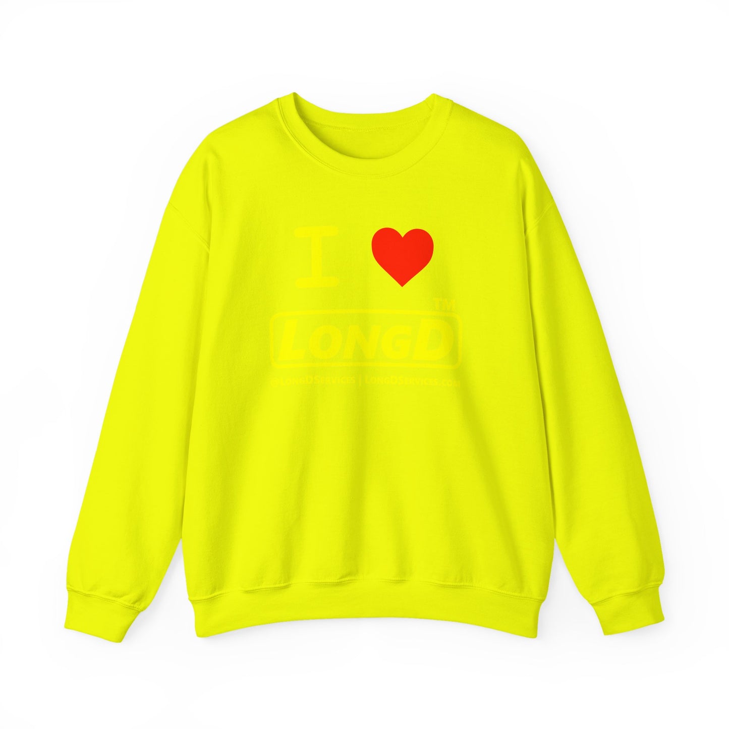 I Luv LongD Tag-domain positive alternate basic logo crewneck sweatshirt