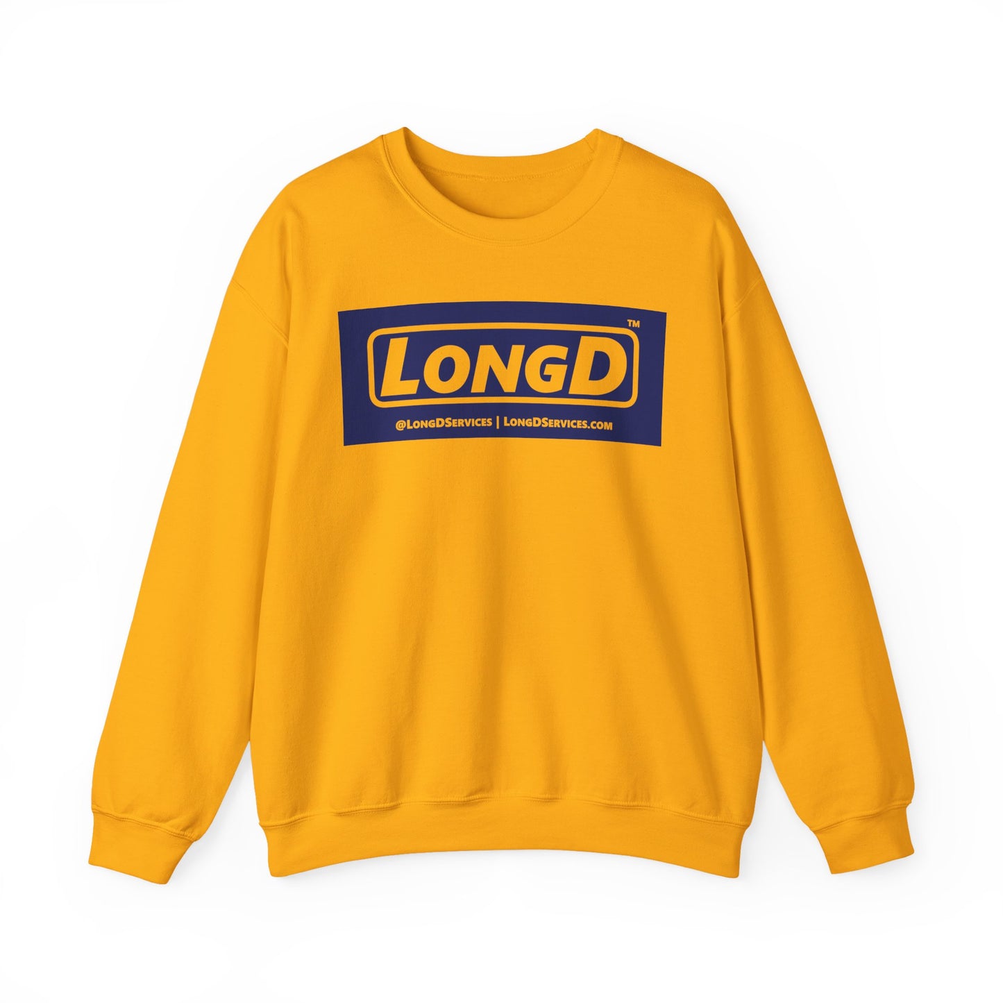 LongD negative official original logo crewneck sweatshirt