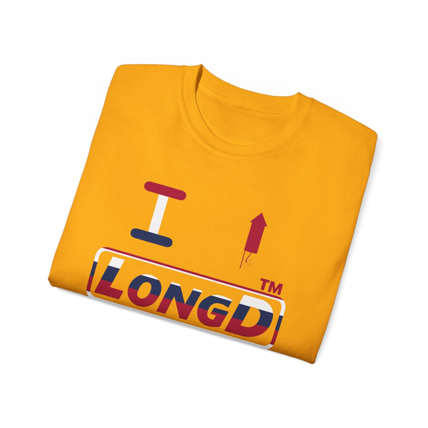 I firecracker LongD positive horizontal 6-striped Chicago logo cotton tee