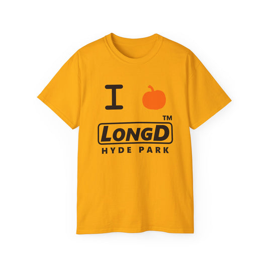 I Pumpkin LongD® Logo Cotton Tee positive black basic Hyde Park logo