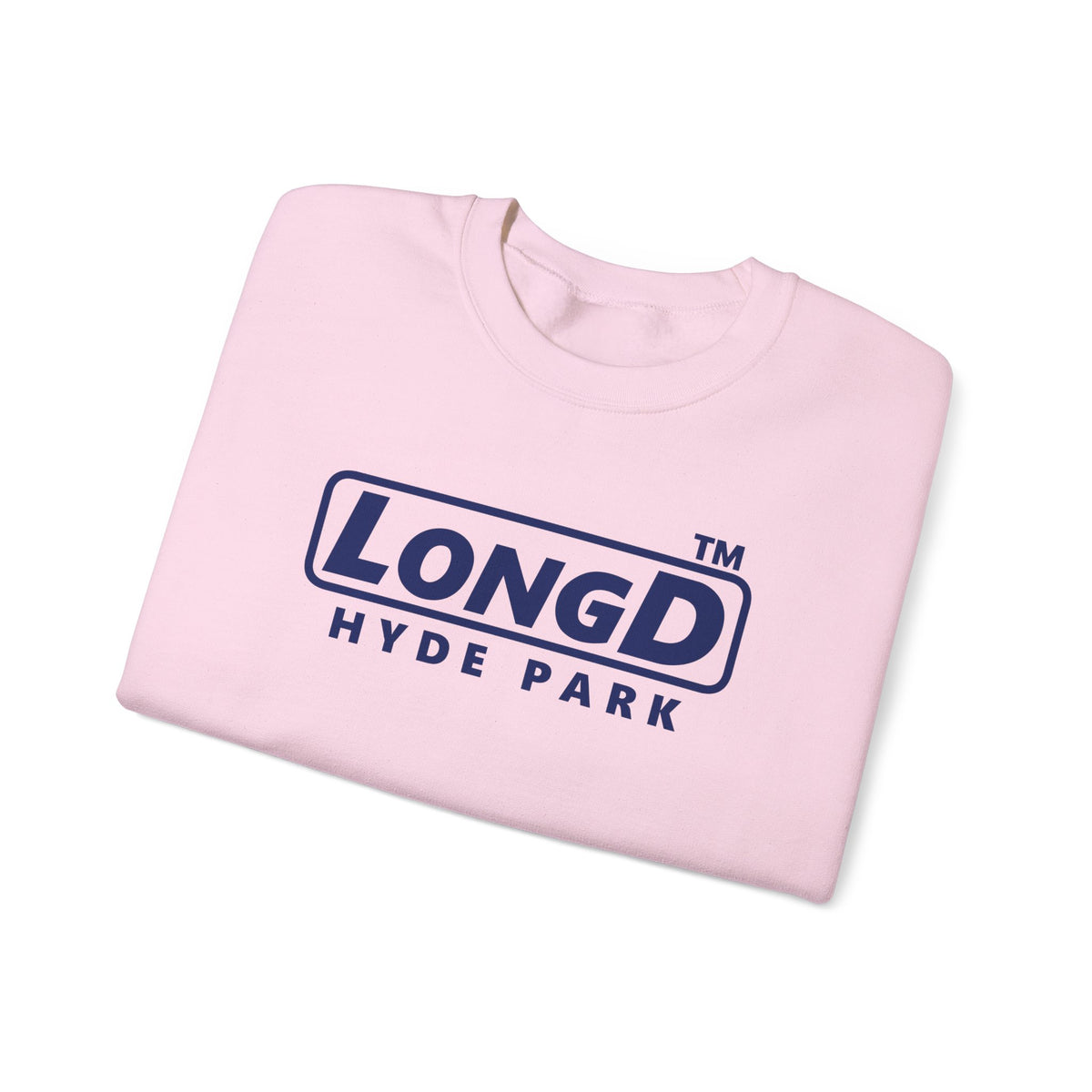 LongD Hyde Park positive basic Navy (002060) logo crewneck sweatshirt