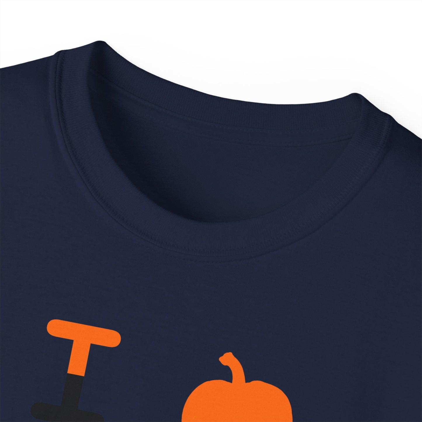 I pumpkin LongD Chicago negative upright downward chevron 4-print logo cotton tee