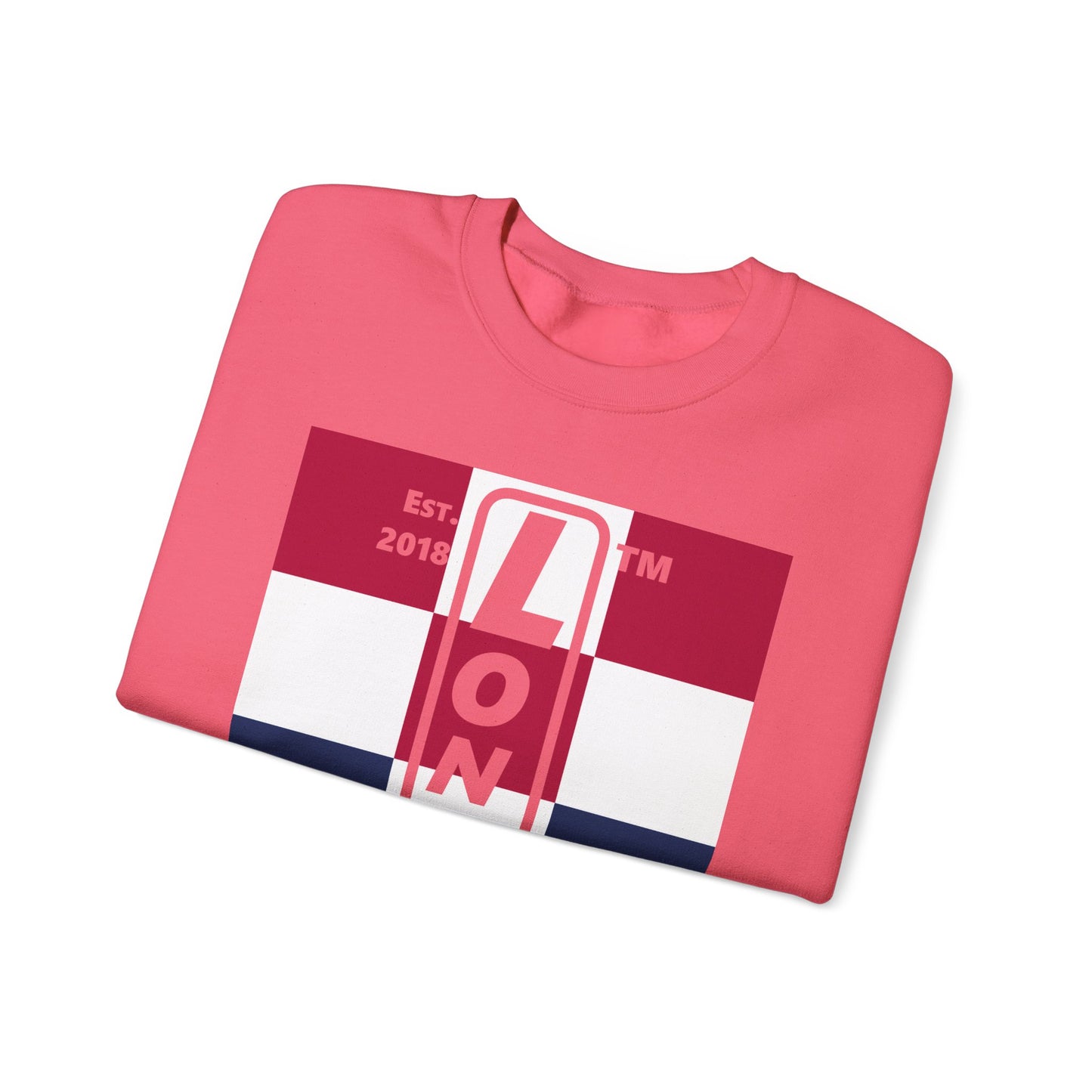 LongD negative 4x3 Chicago logo crewneck sweatshirt (patriotic colors)