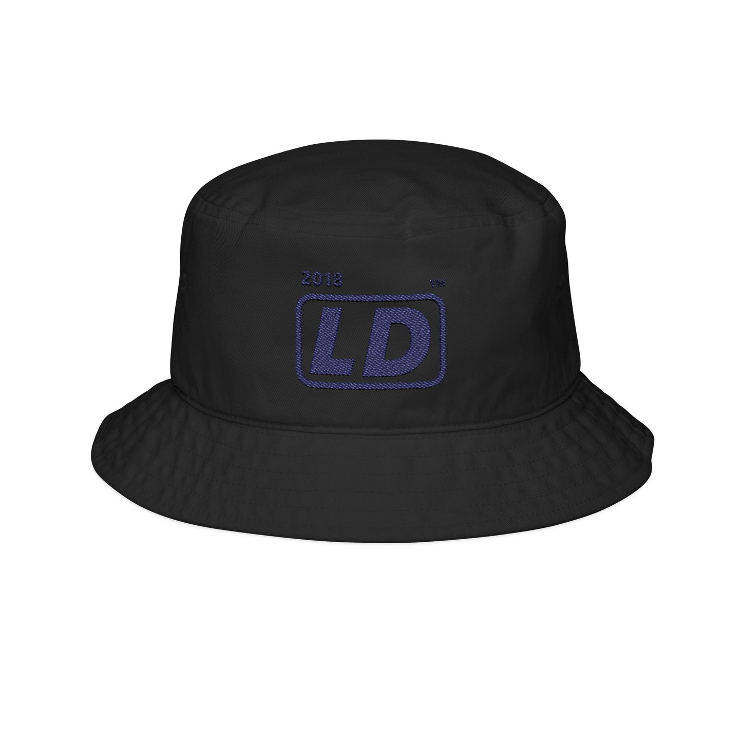 Embroidered official basic logo initials bucket hat