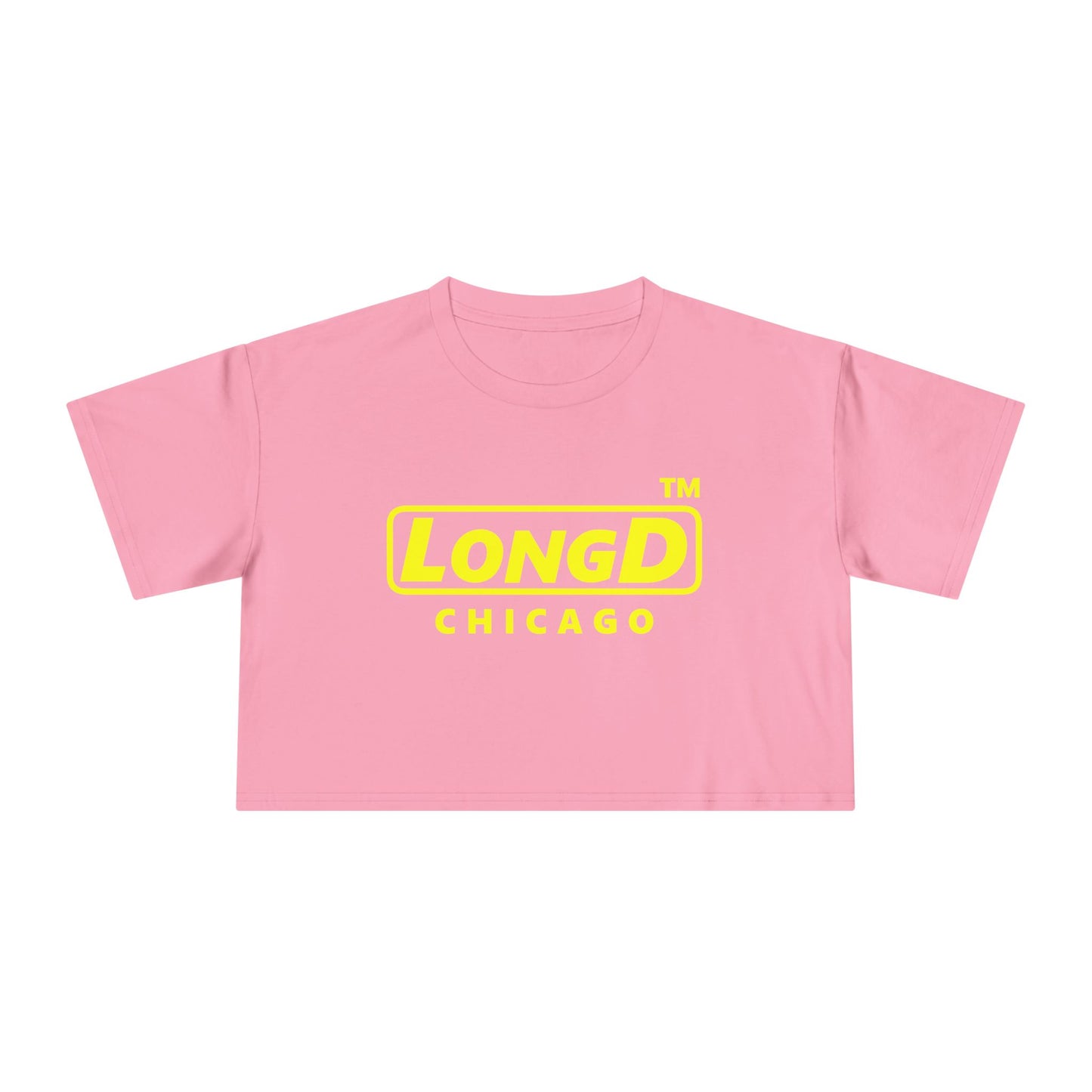 LongD Logo (Chicago positive alternate) Women's Crop Tee