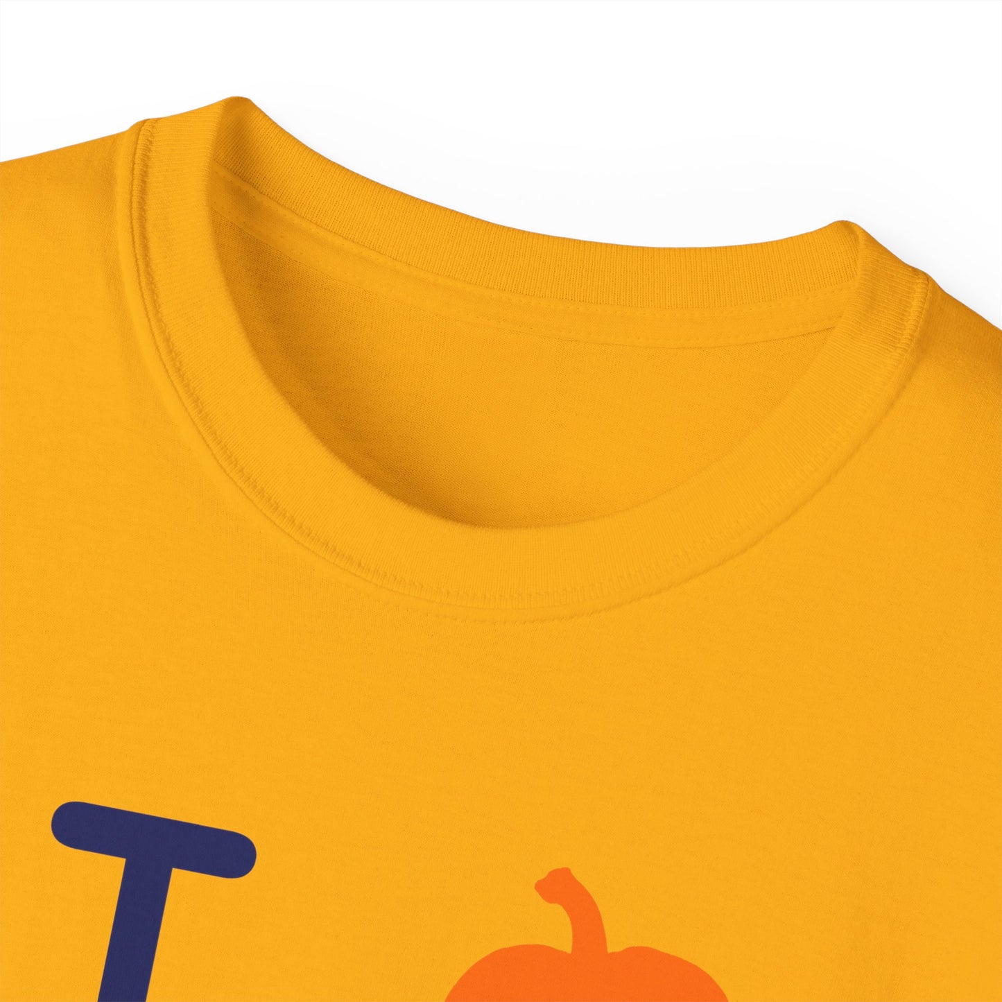 I pumpkin LongD Hyde Park positive basic Navy (002060) front-back logo cotton tee
