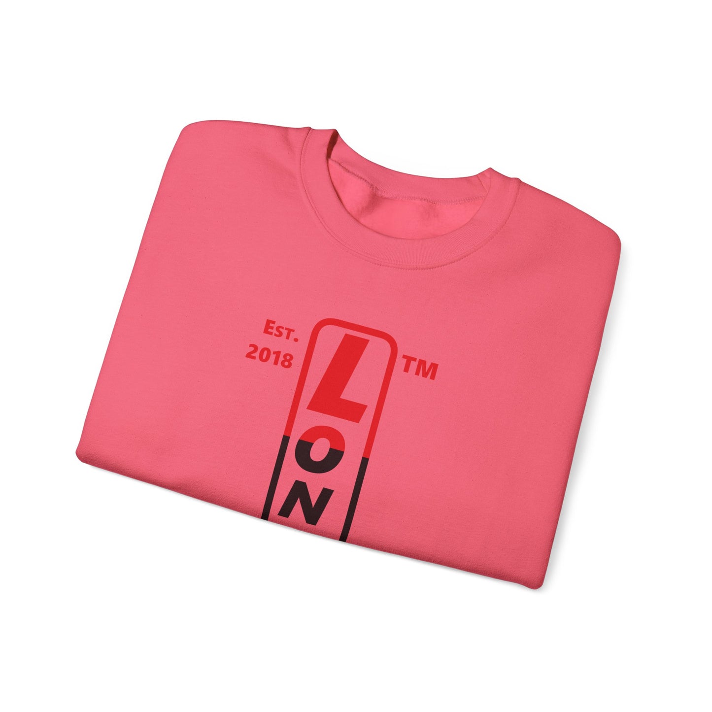 LongD positive horizontal 3-striped Hyde Park upright logo crewneck sweatshirt (Juneteenth colors)