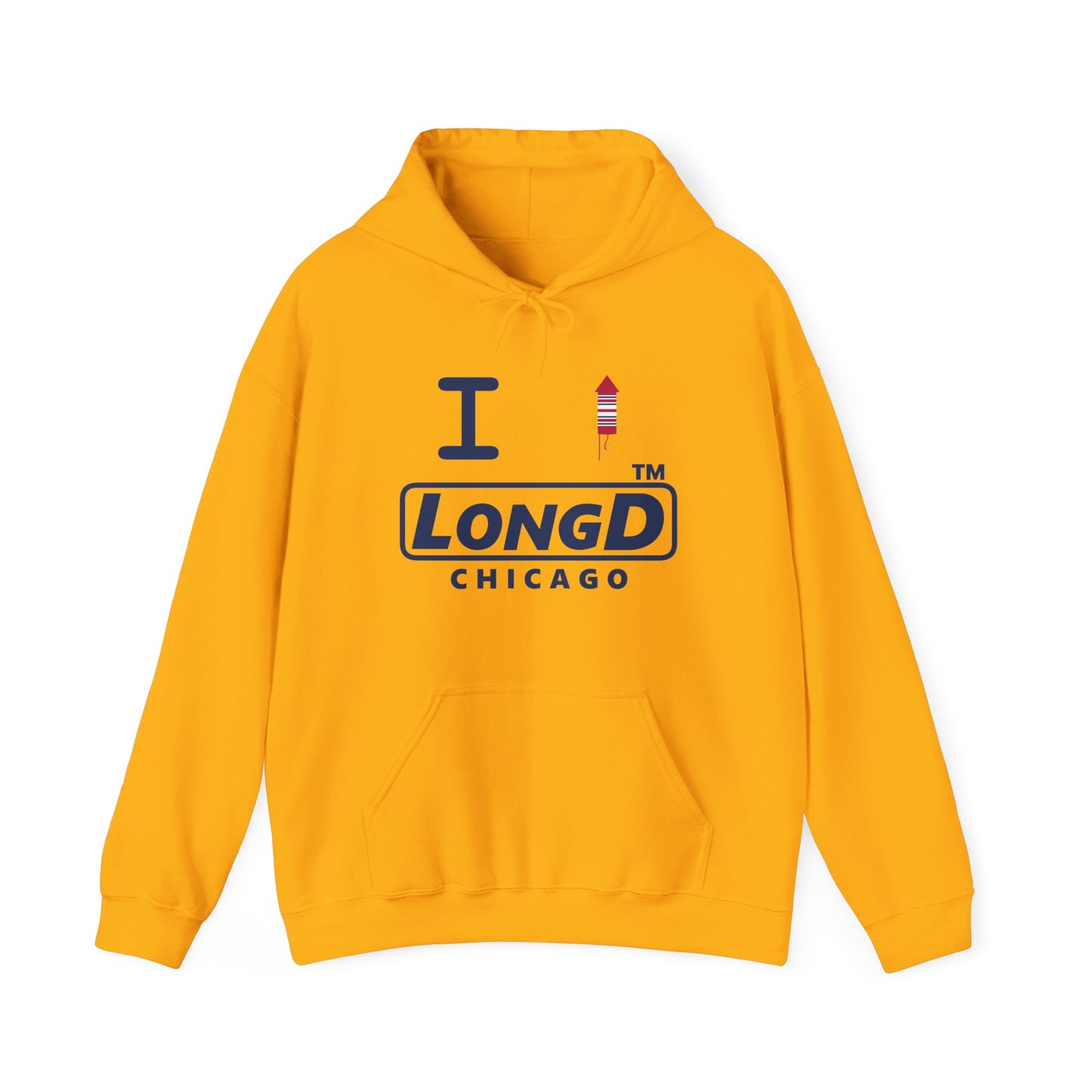 I firecracker LongD® positive basic official Chicago logo hoodie