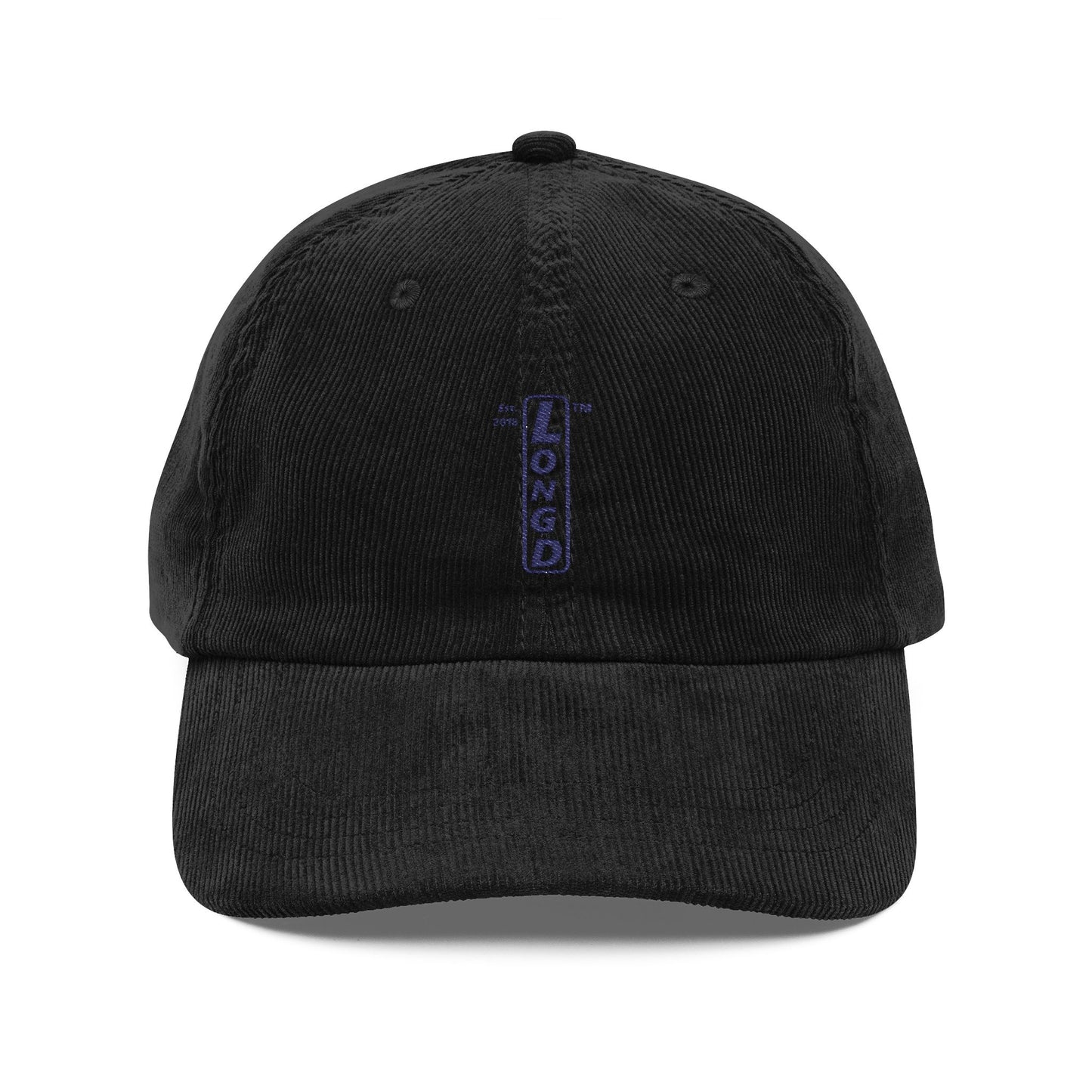 Embroidered Corduroy Cap basic official logo upright