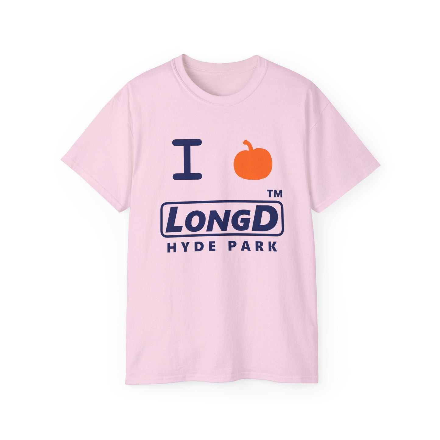 I Pumpkin LongD® Logo Cotton Tee positive blue basic Hyde Park logo